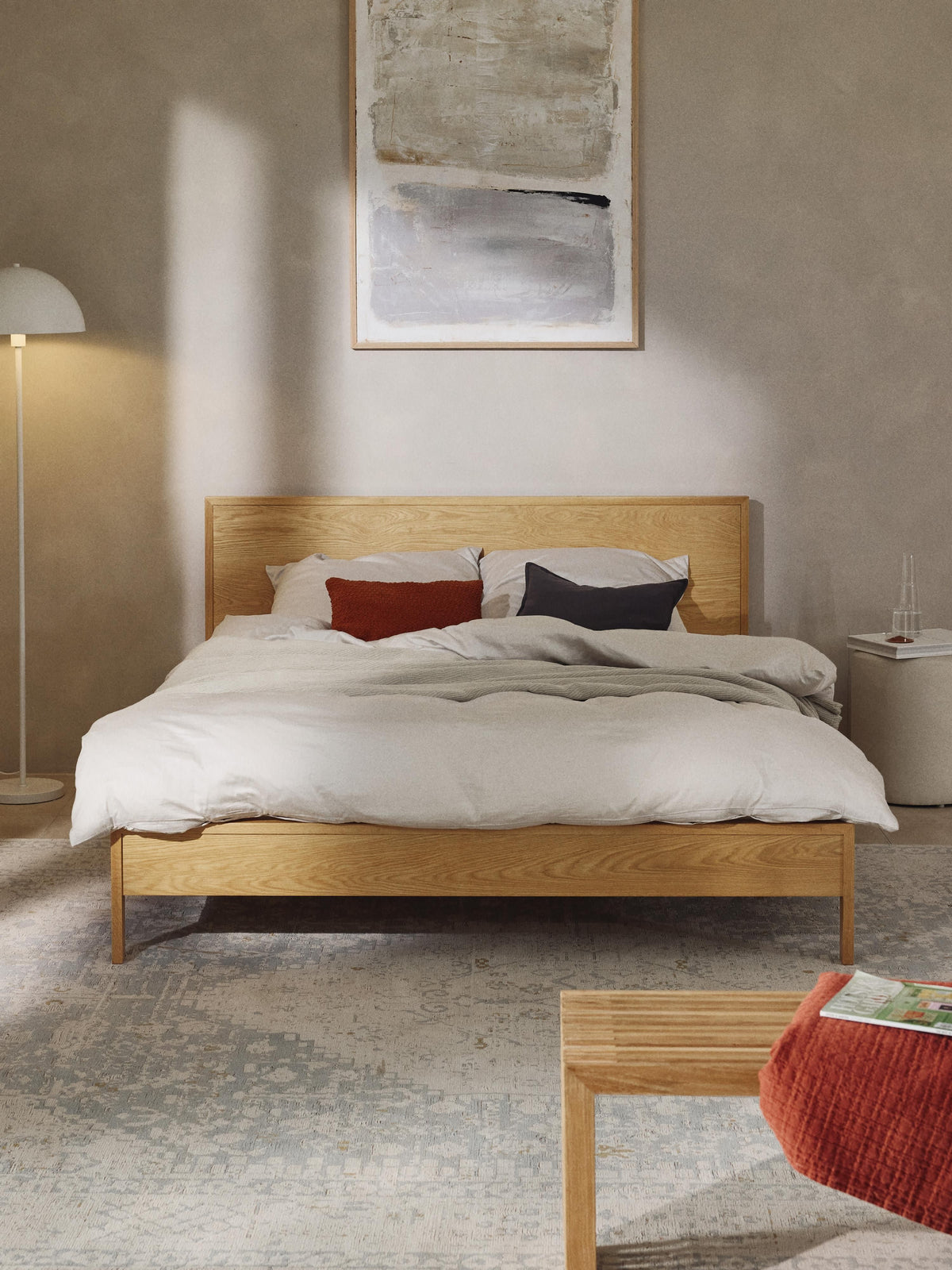 Tamvorna Wooden Bed with Headboard