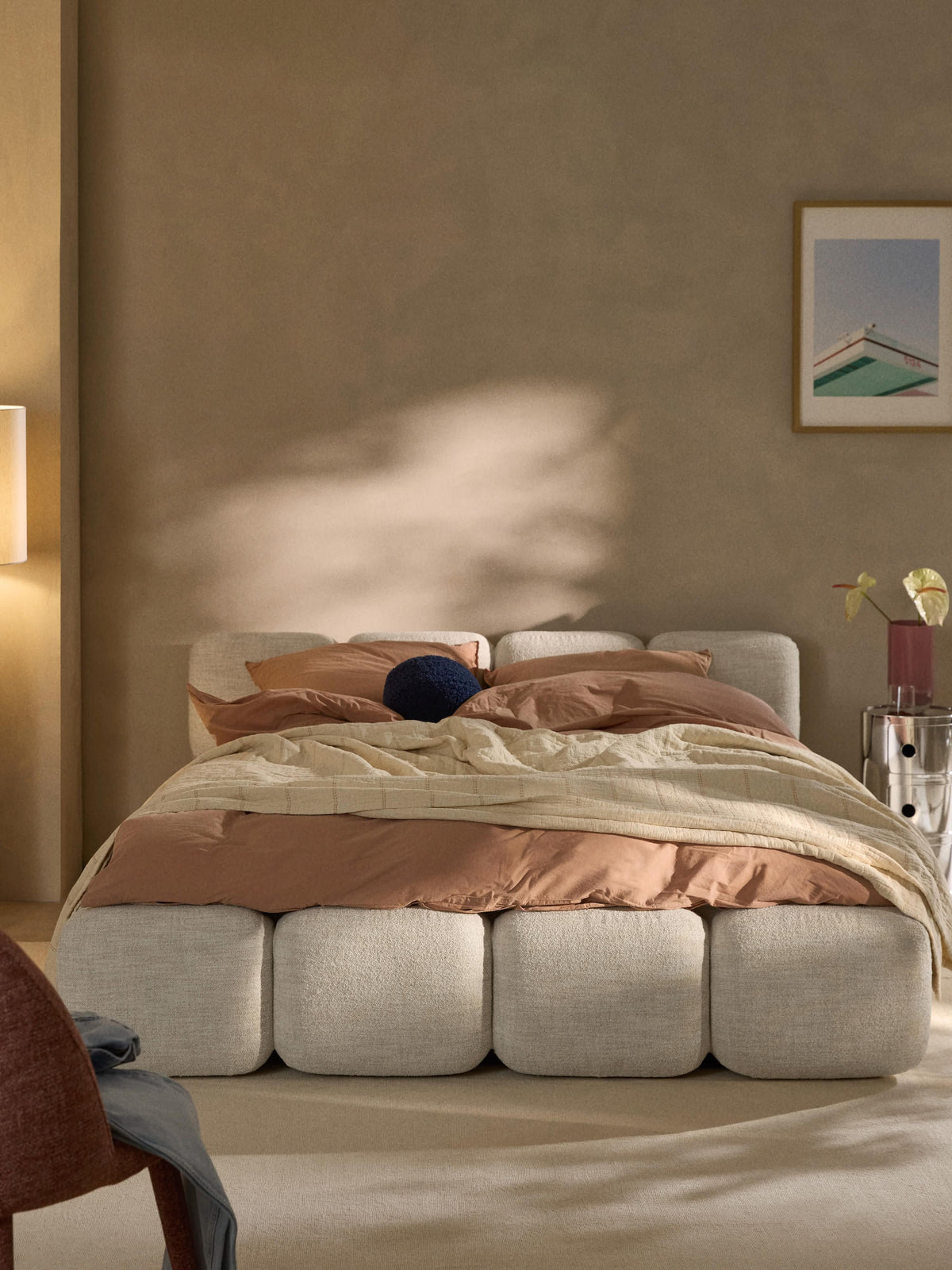 Taylorna Bouclé Upholstered Bed