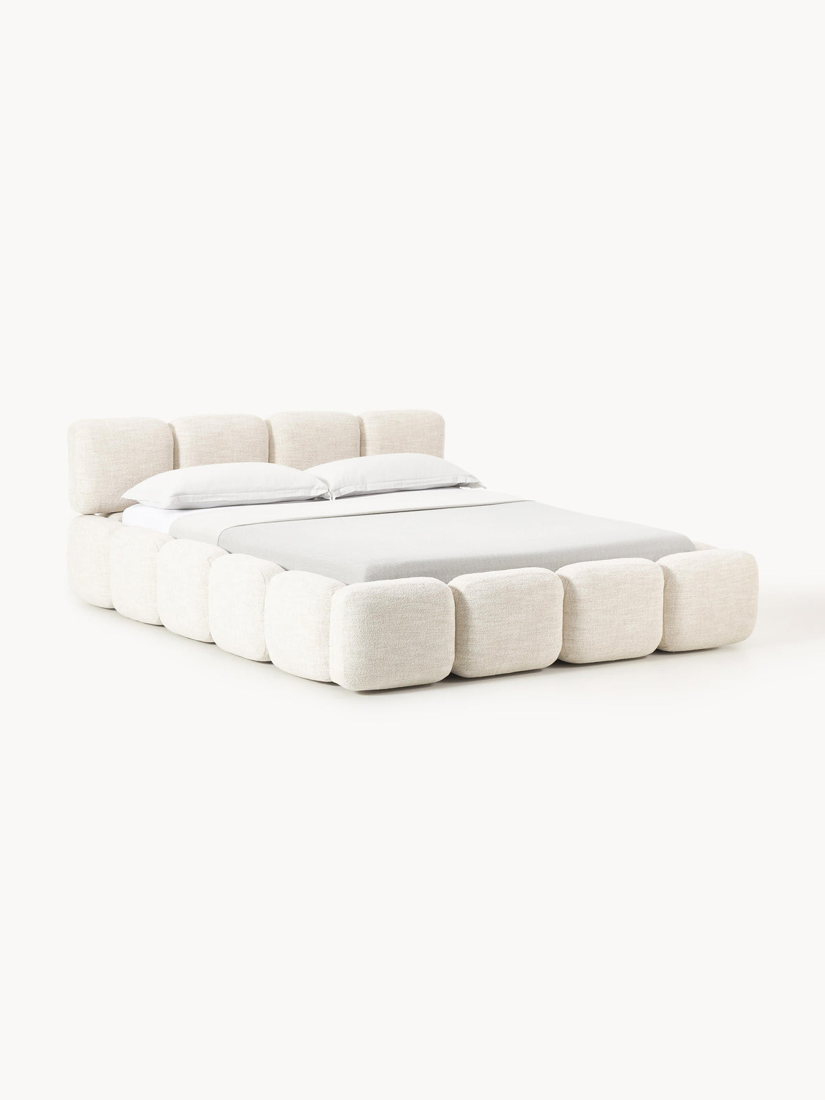 Taylorna Bouclé Upholstered Bed with Storage
