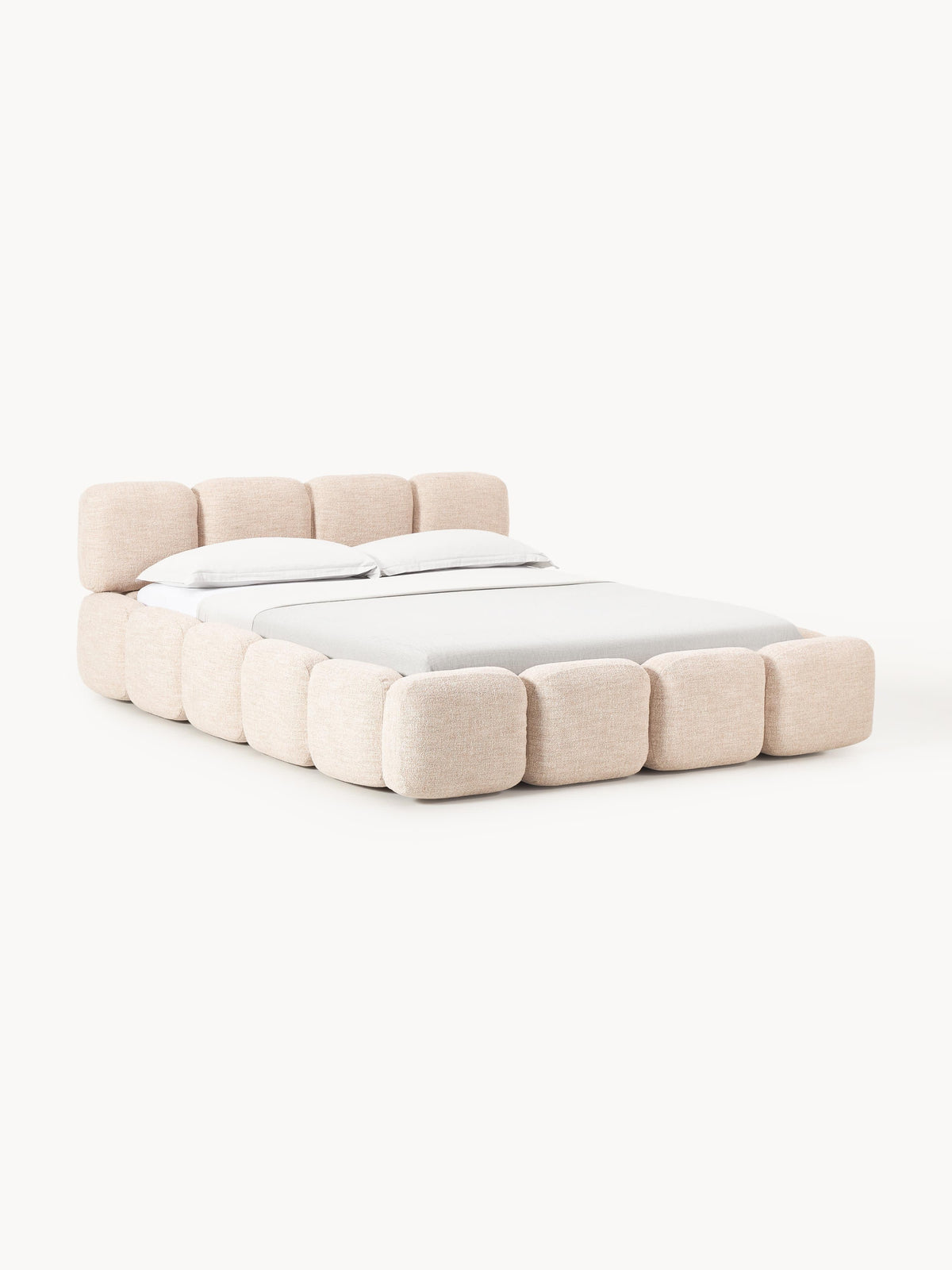 Taylorna Bouclé Upholstered Bed with Storage