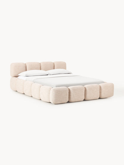 Taylorna Bouclé Upholstered Bed with Storage