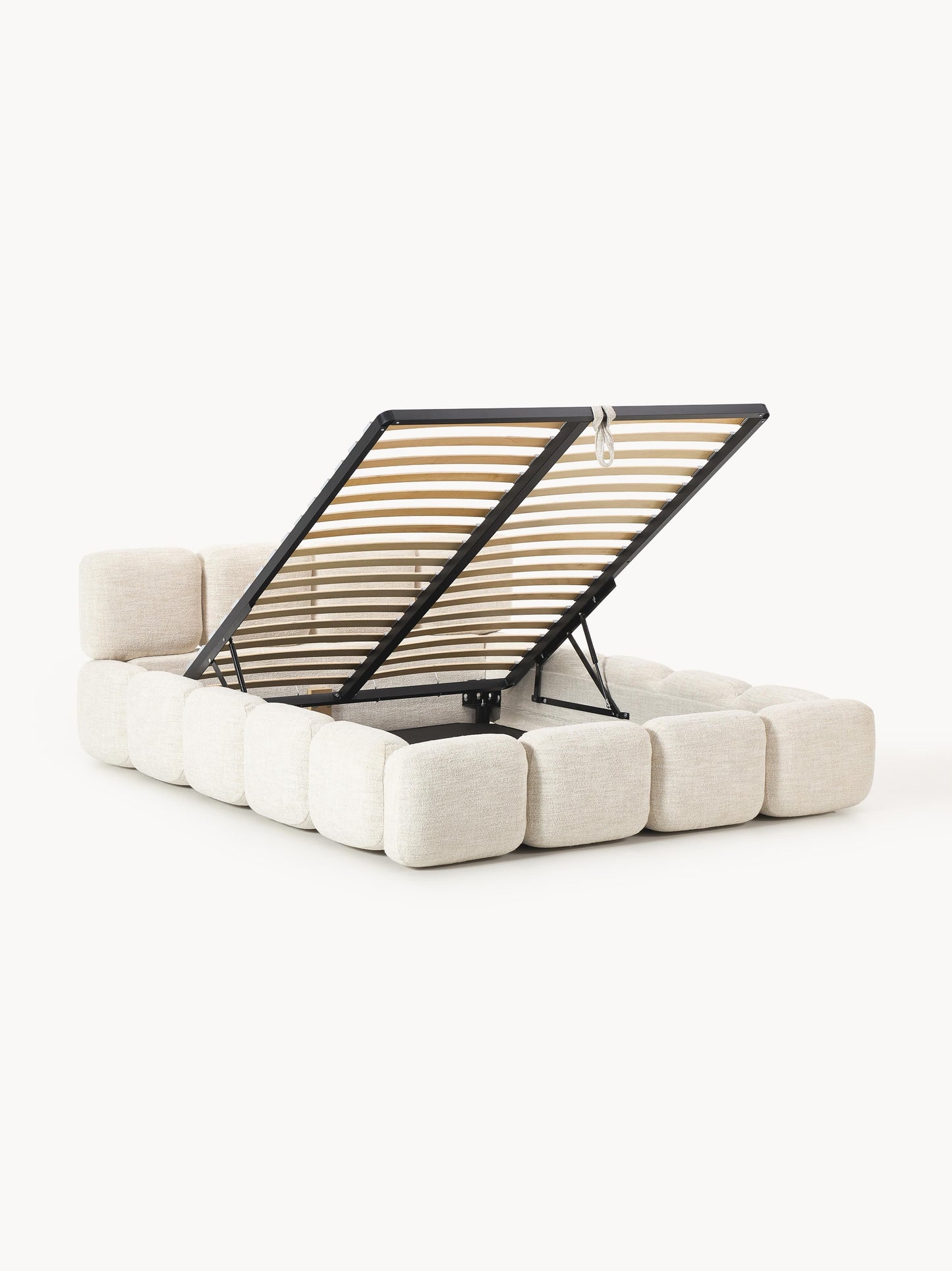 Taylorna Bouclé Upholstered Bed with Storage