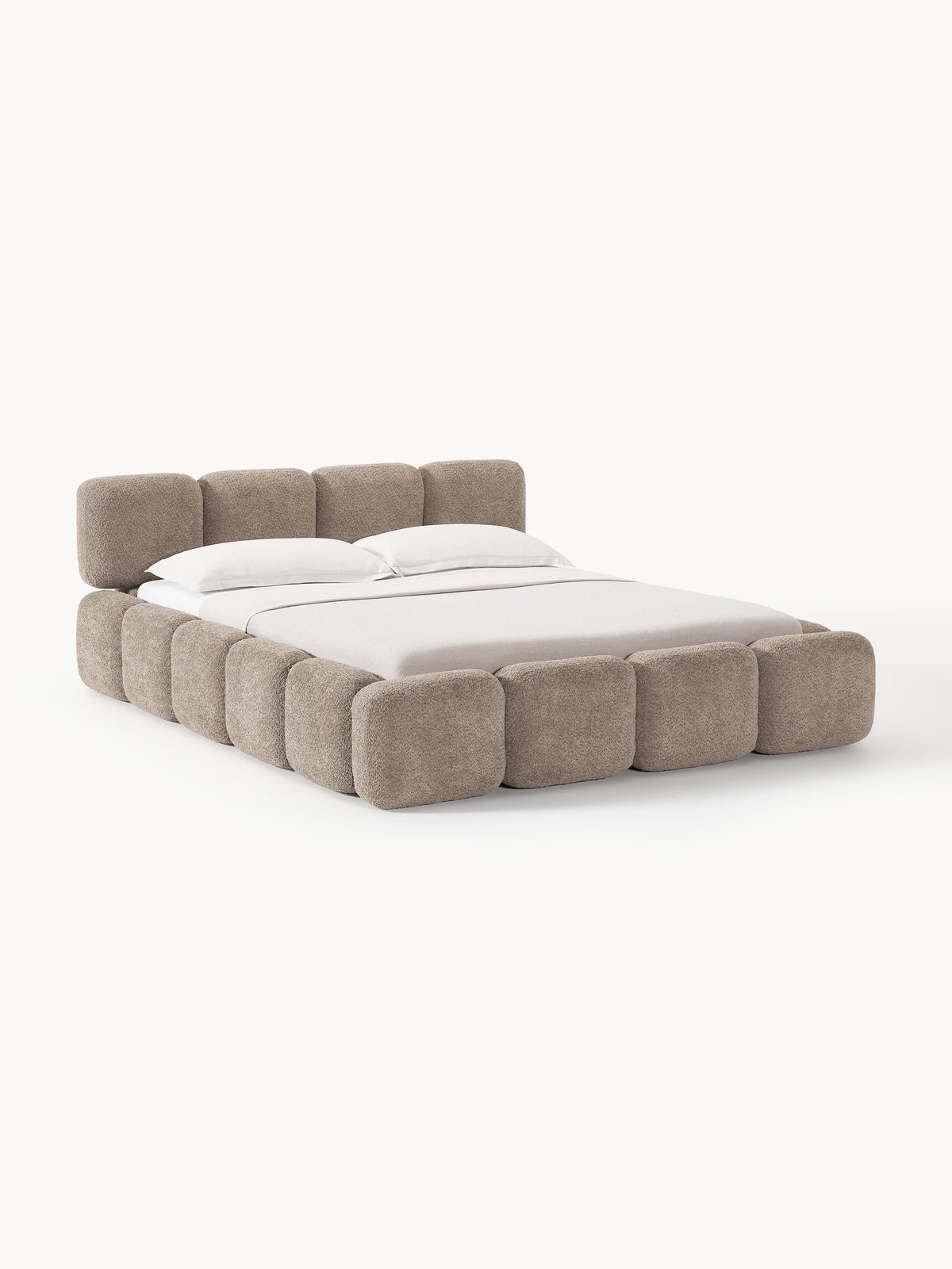 Taylorna Teddy Bouclé Upholstered Bed