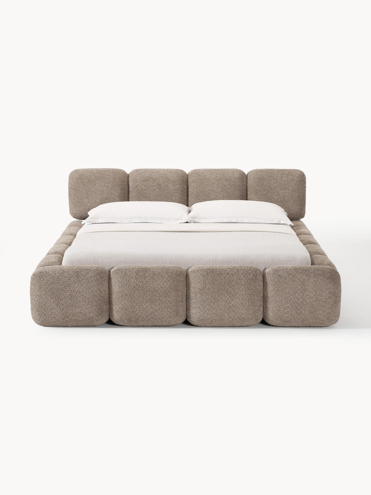 Taylorna Teddy Bouclé Upholstered Bed