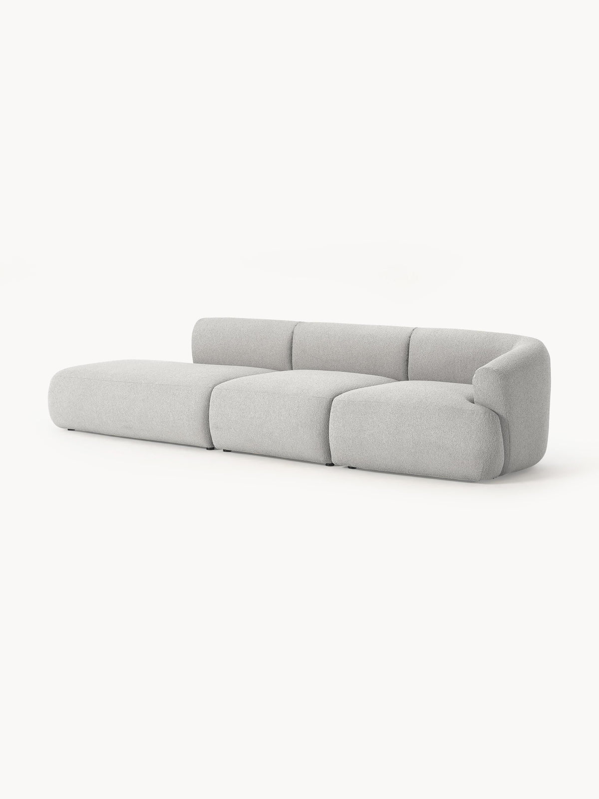 Trevanna Bouclé Modular Chaise (2-Seater)