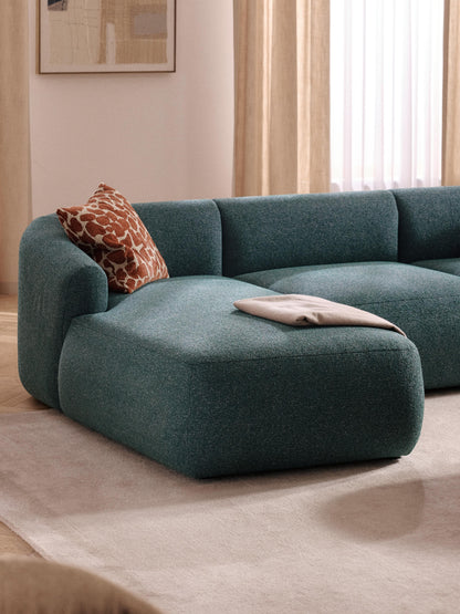 Trevanna Chaise Corner Module in Bouclé