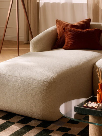 Trevanna Chaise Corner Module in Bouclé