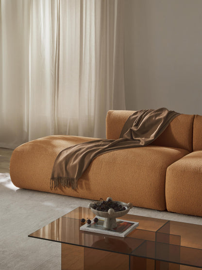 Trevanna Chaise Module in Bouclé