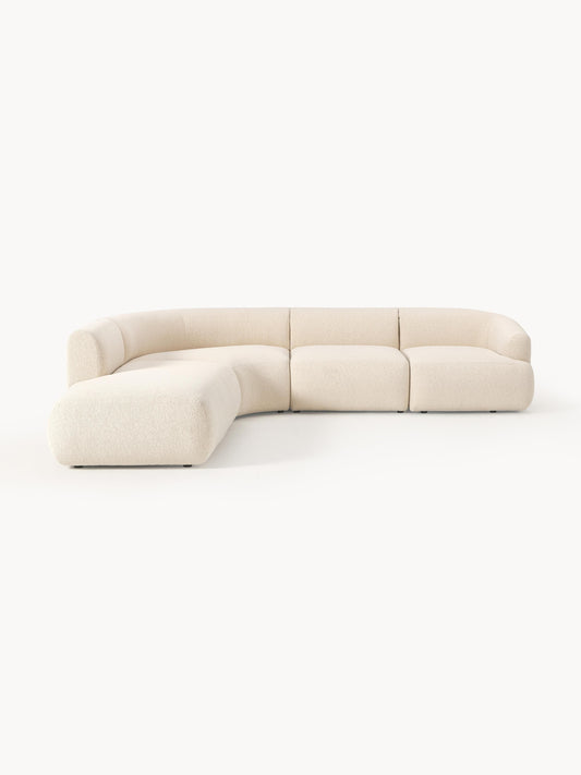 Trevanna Modular Corner Sofa (4-Seater) in Bouclé
