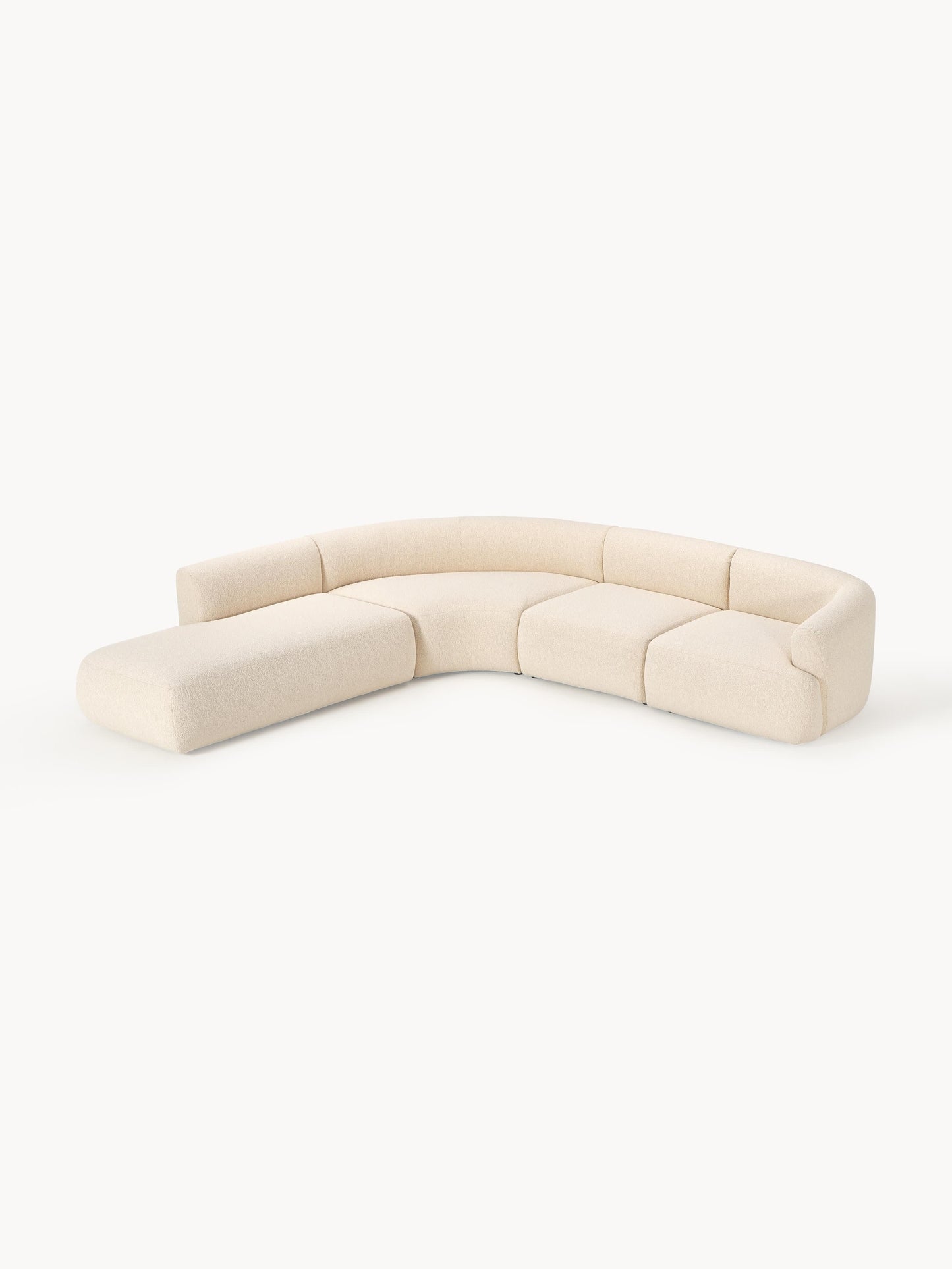 Trevanna Modular Corner Sofa (4-Seater) in Bouclé
