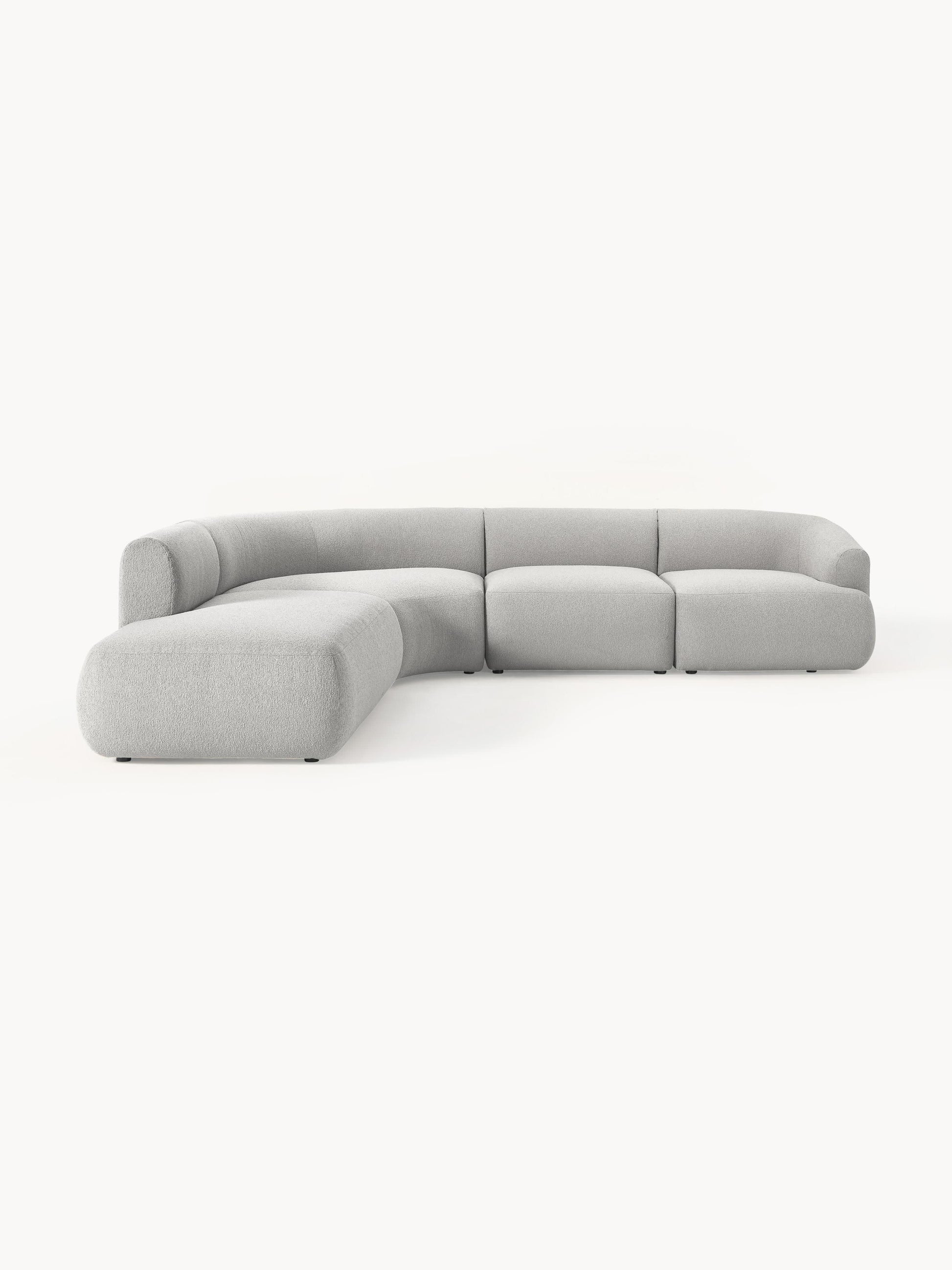 Trevanna Modular Corner Sofa (4-Seater) in Bouclé