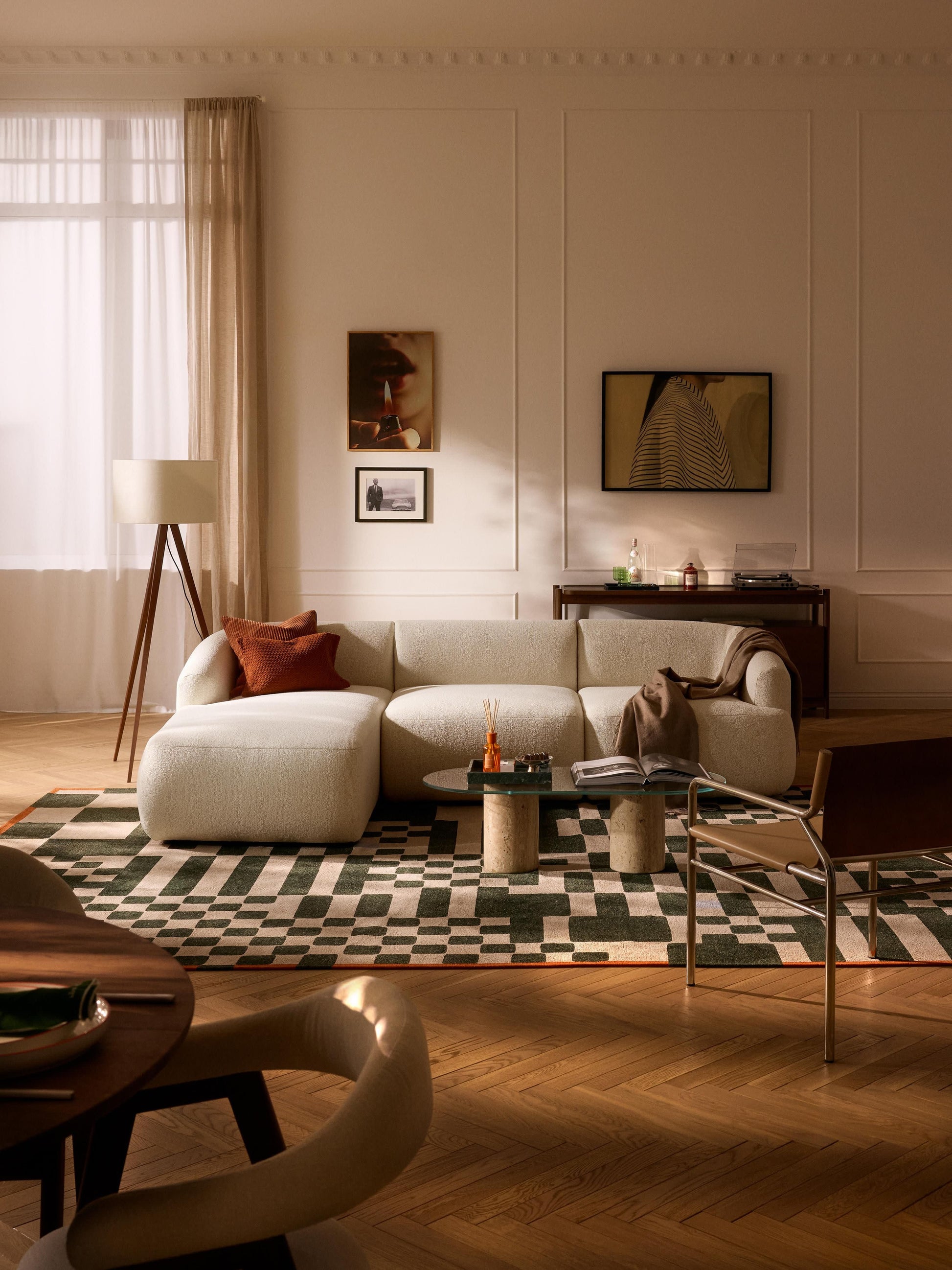 Trevanna Modular Corner Sofa in Bouclé (3-Seater)