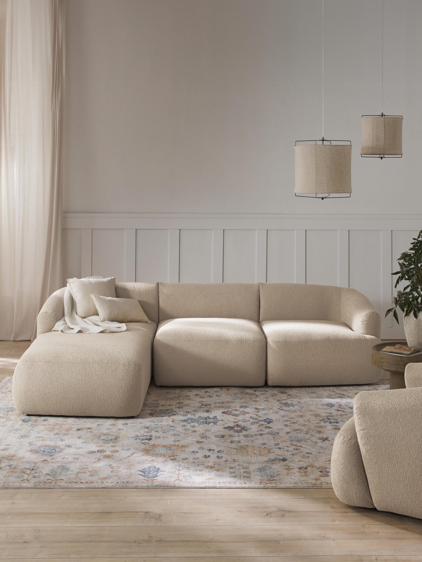 Trevanna Modular Corner Sofa in Bouclé (3-Seater)