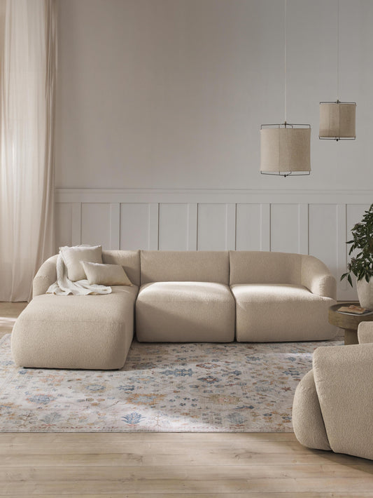 Trevanna Modular Corner Sofa in Bouclé (3-Seater)