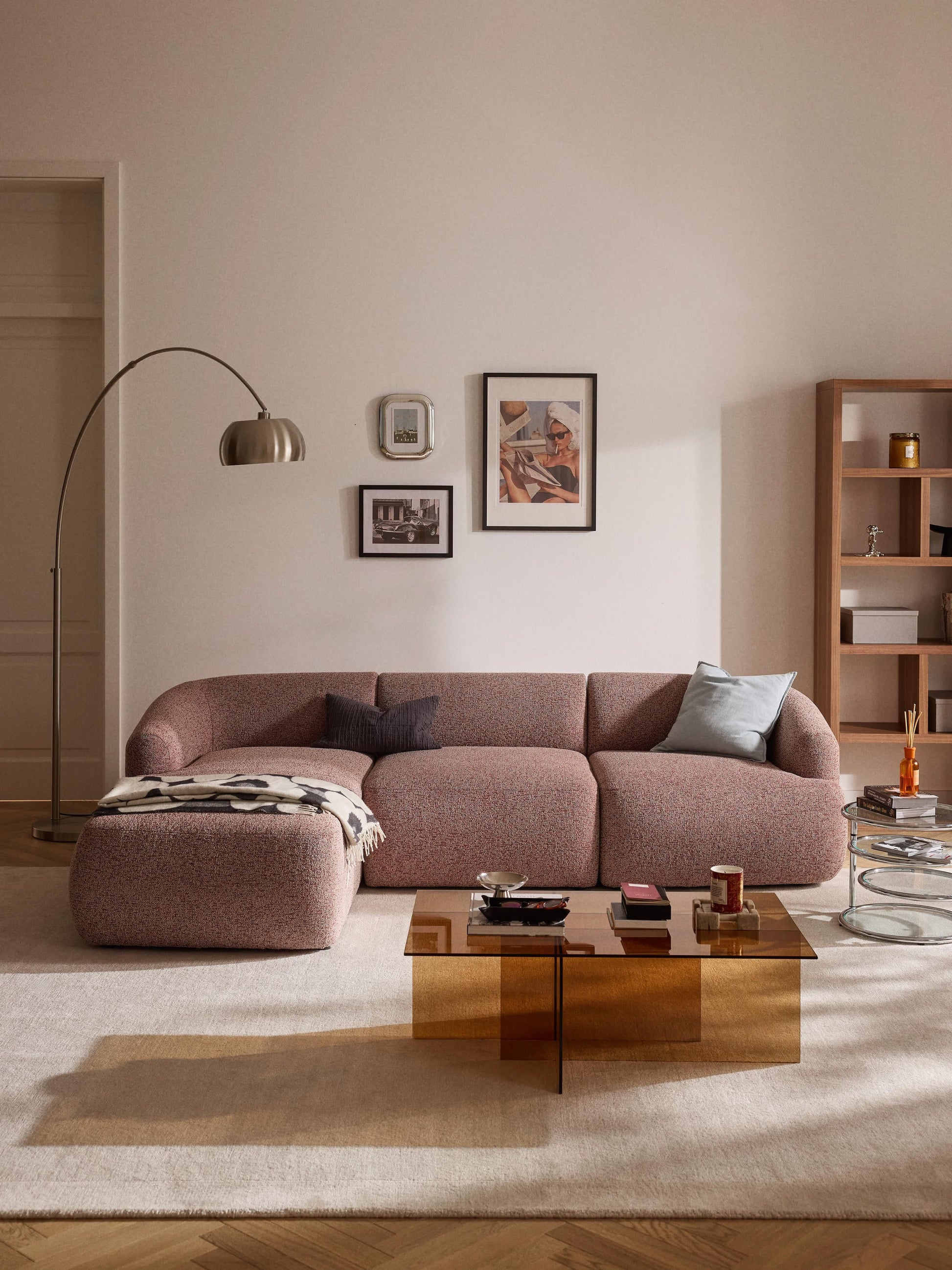 Trevanna Modular Corner Sofa in Bouclé (3-Seater)