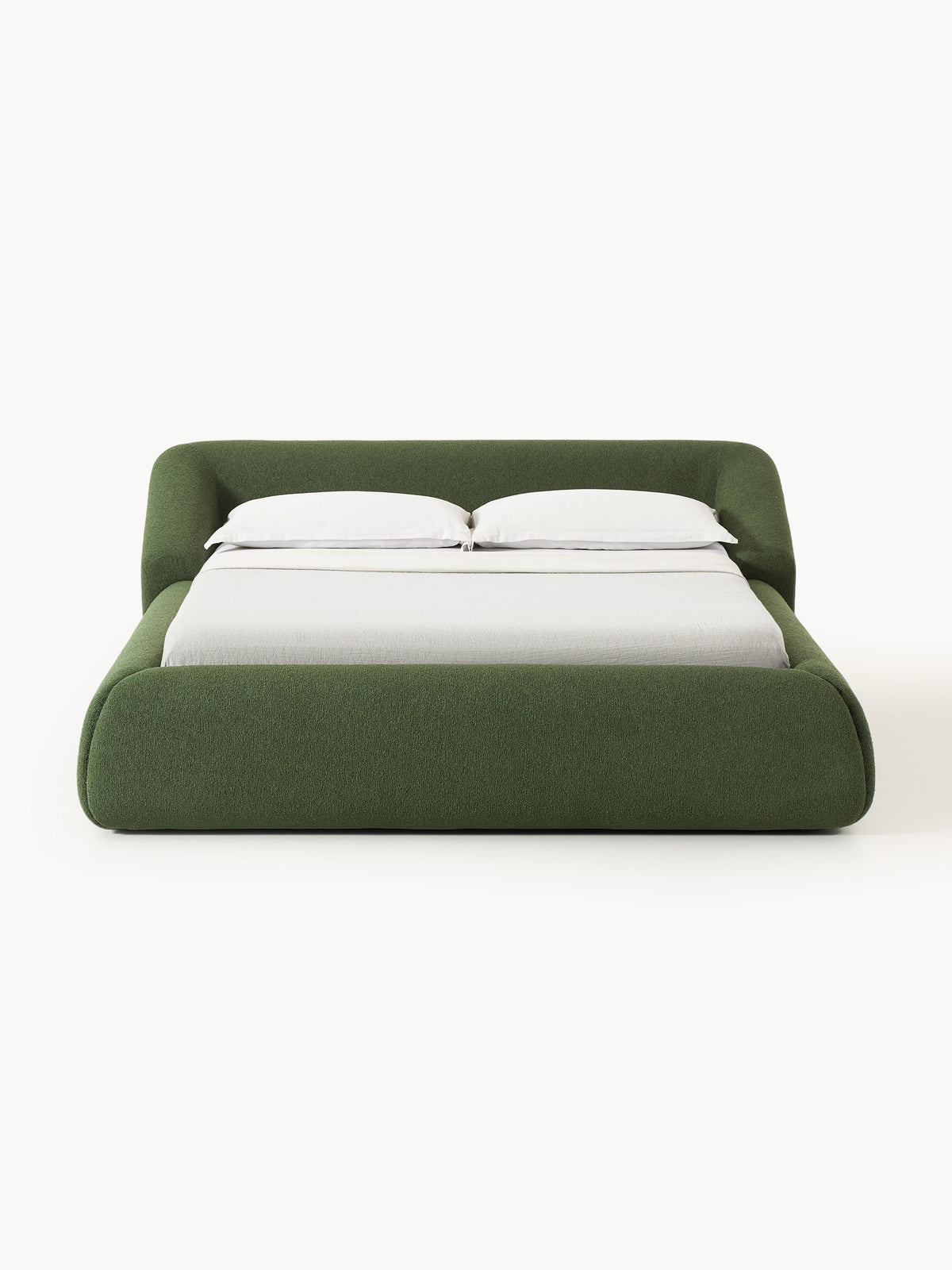 Trevanna Upholstered Bed in Bouclé