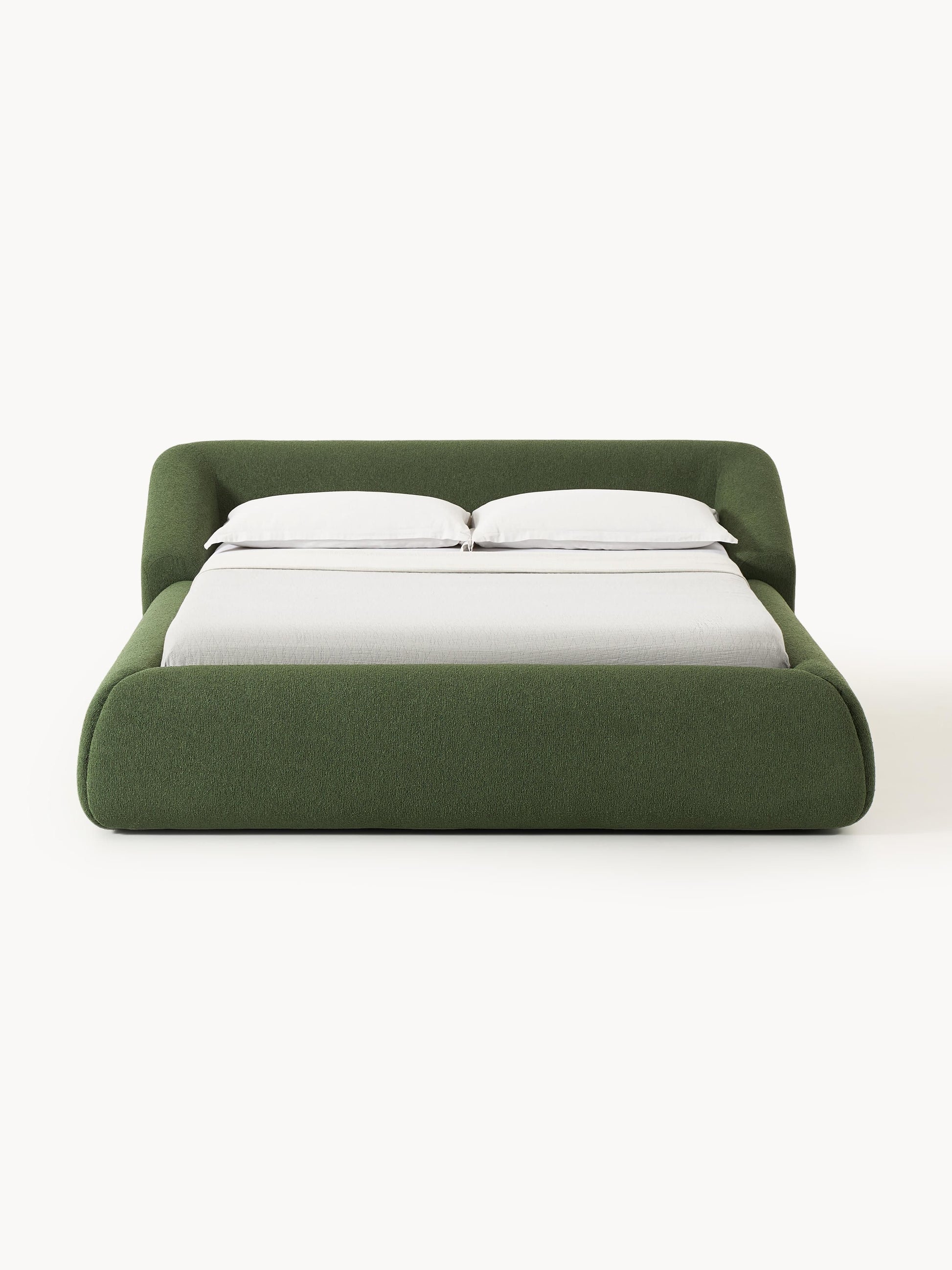 Trevanna Upholstered Bed in Bouclé