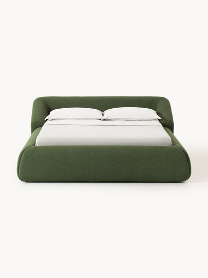 Trevanna Upholstered Bed in Bouclé