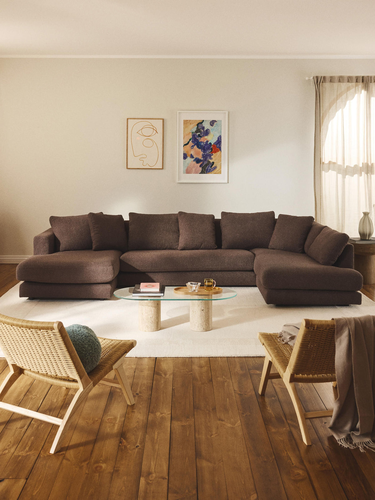Trivardo Bouclé Sofa, XL