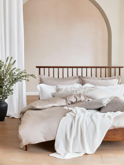 Winado Wooden Bed with Pine Headboard