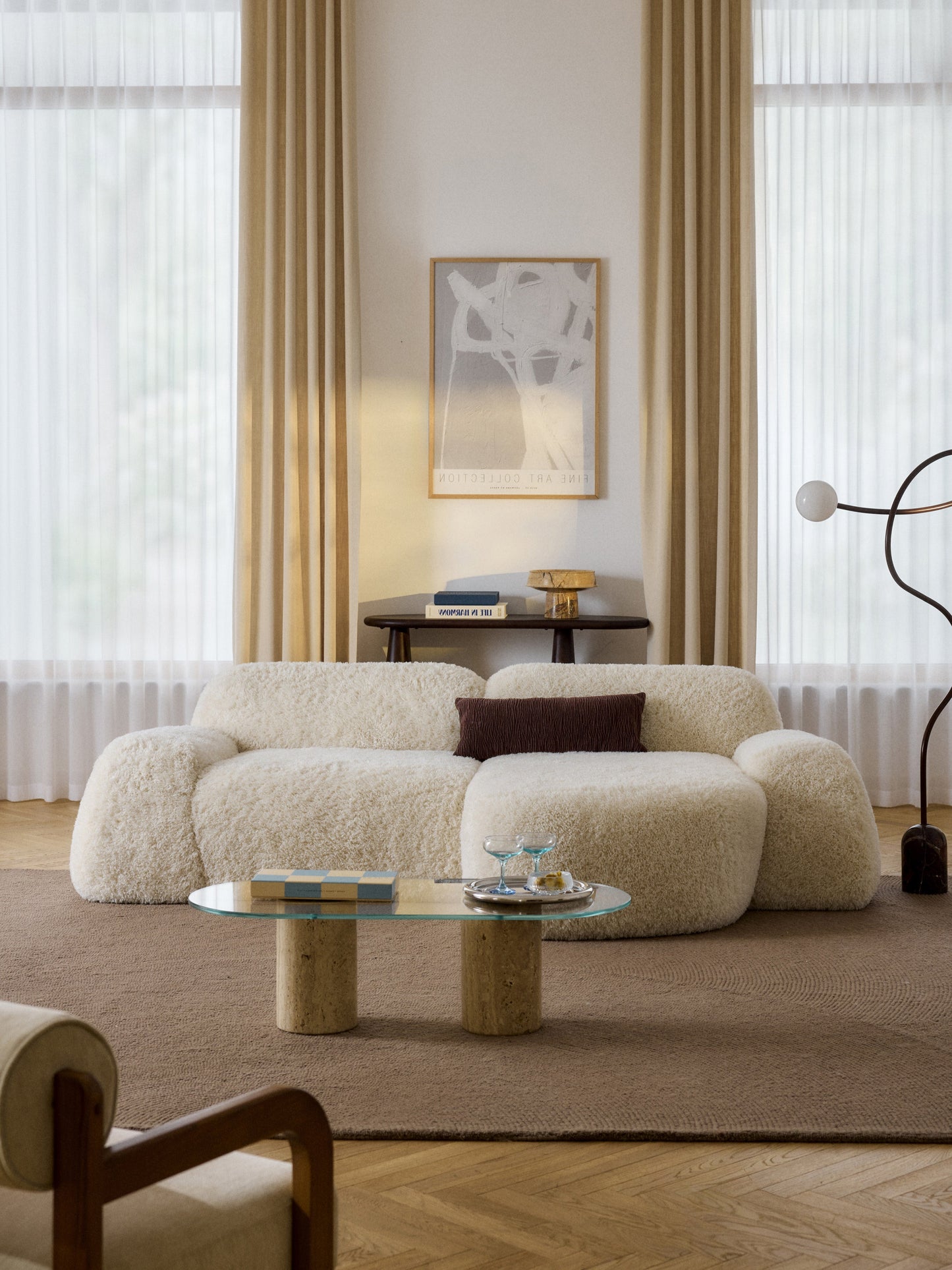 Wolbrenna Chaise in Teddy