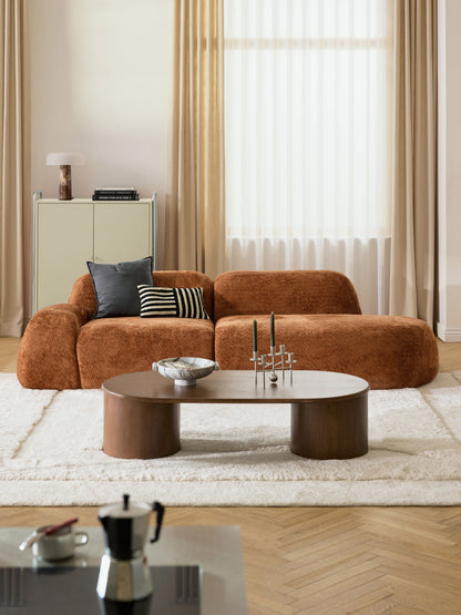 Wolbrenna Chaise in Teddy Bouclé