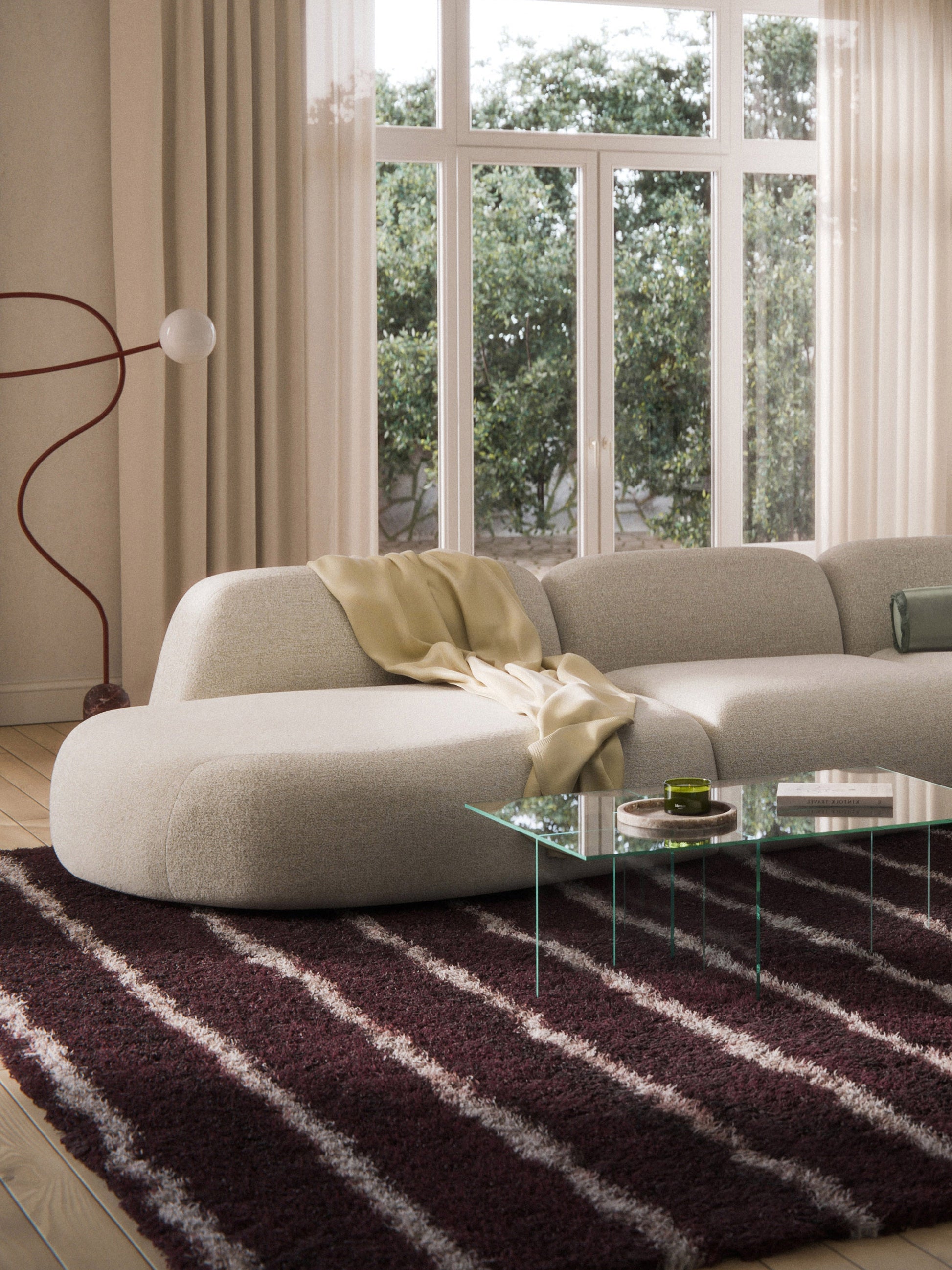 Wolbrenna Chaise Module in Bouclé