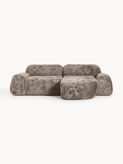 Wolbrenna Modular Corner Sofa (3-Seater) in Teddy Bouclé