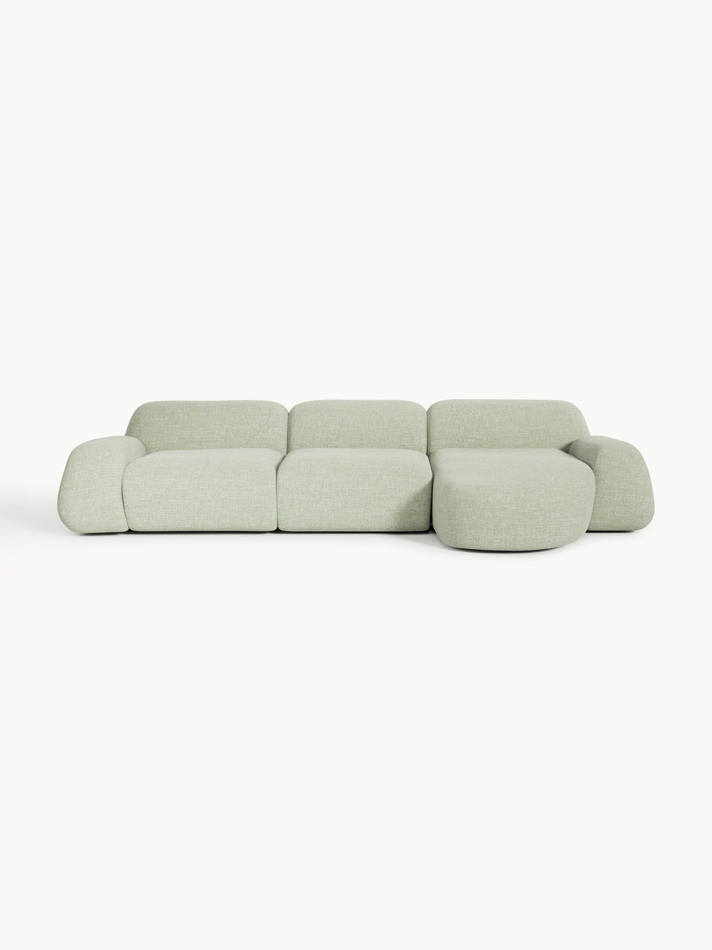 Wolbrenna Modular Corner Sofa (4-Seater) in Bouclé