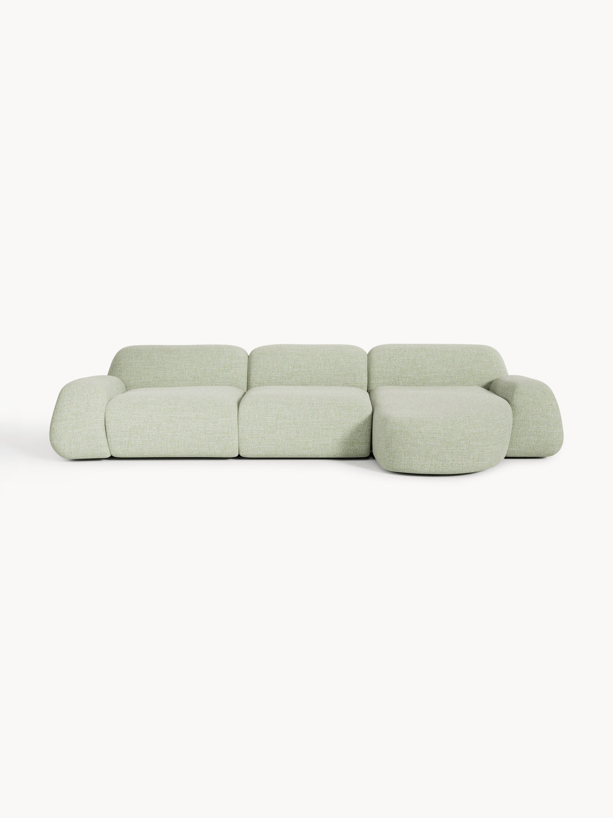 Wolbrenna Modular Corner Sofa (4-Seater) in Bouclé