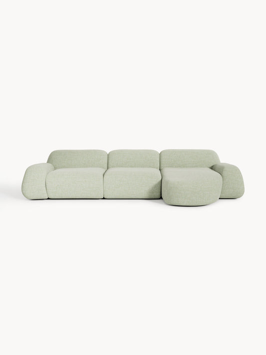 Wolbrenna Modular Corner Sofa (4-Seater) in Bouclé