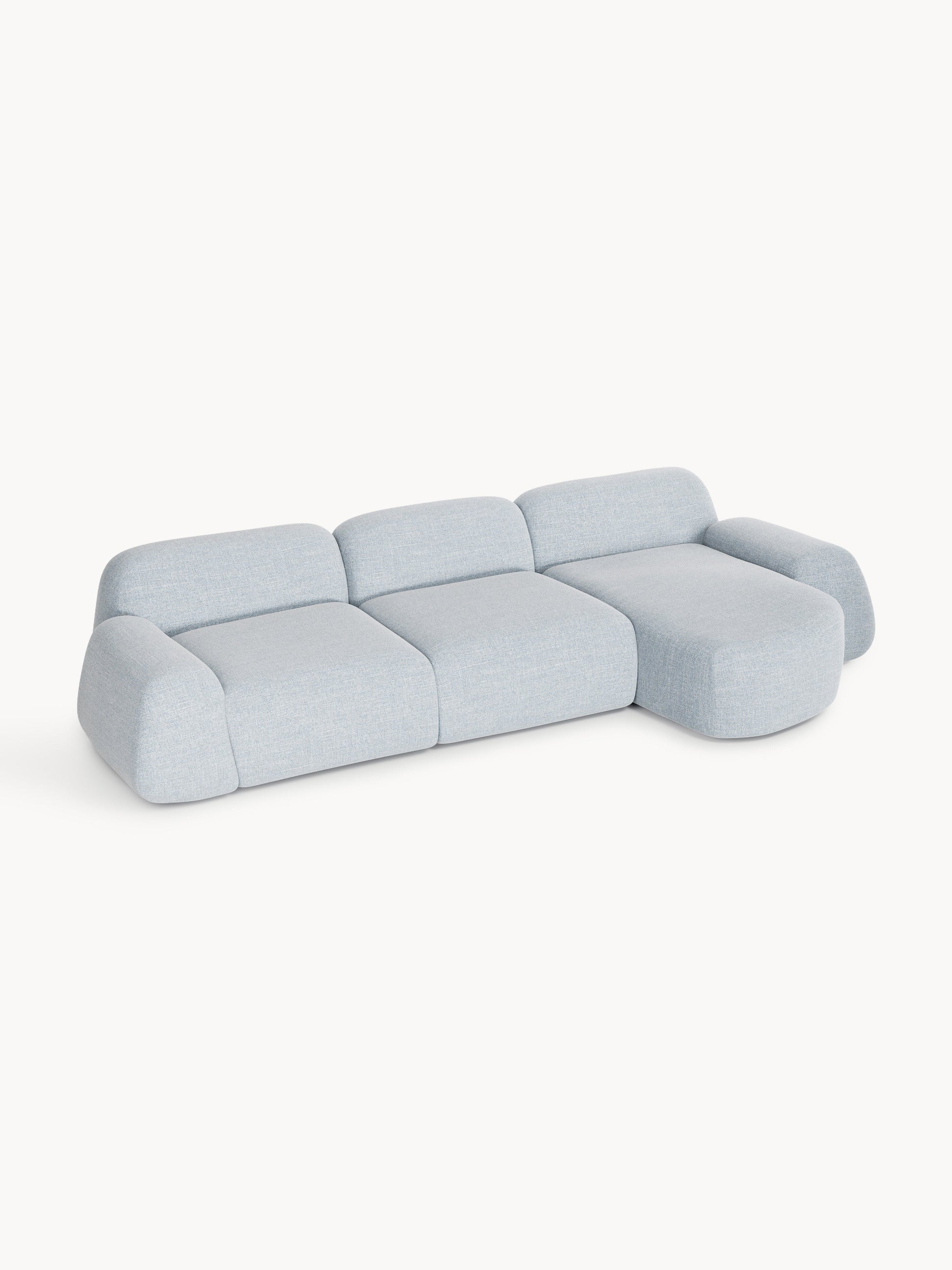 Wolbrenna Modular Corner Sofa (4-Seater) in Bouclé