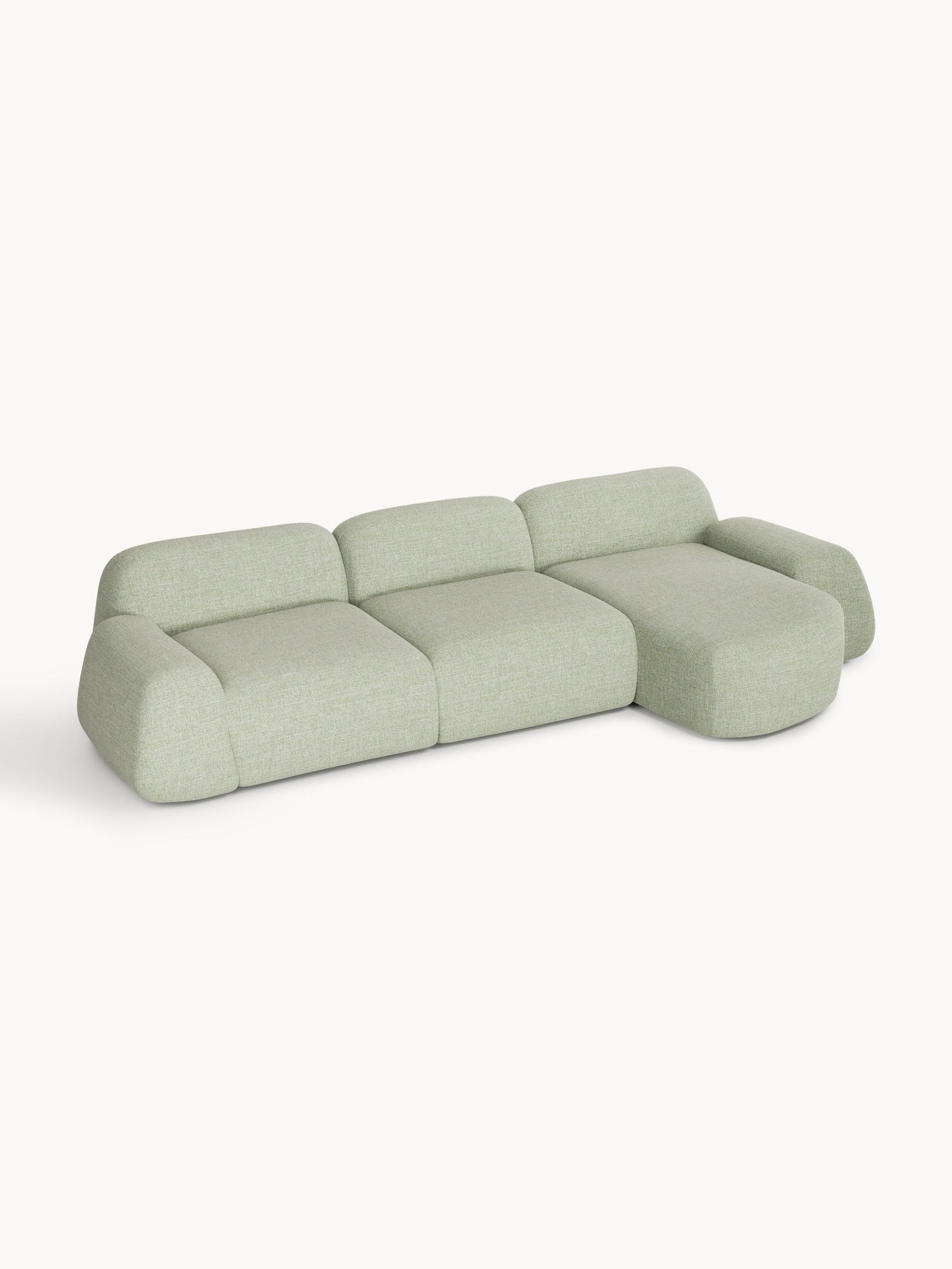 Wolbrenna Modular Corner Sofa (4-Seater) in Bouclé