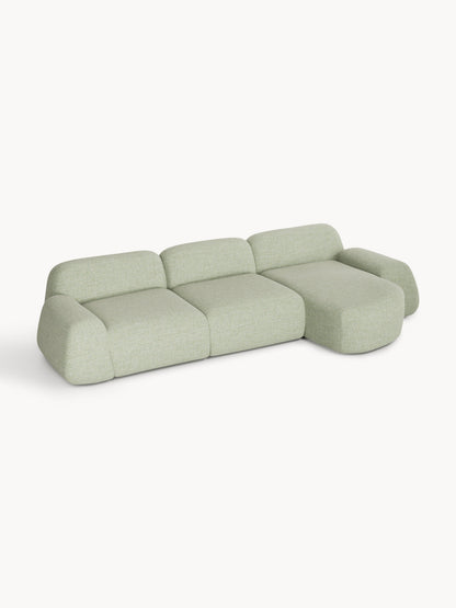Wolbrenna Modular Corner Sofa (4-Seater) in Bouclé
