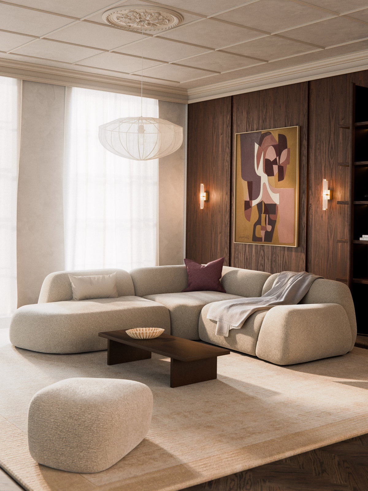 Wolbrenna Modular Corner Sofa (4-Seater) with Chaise Longue