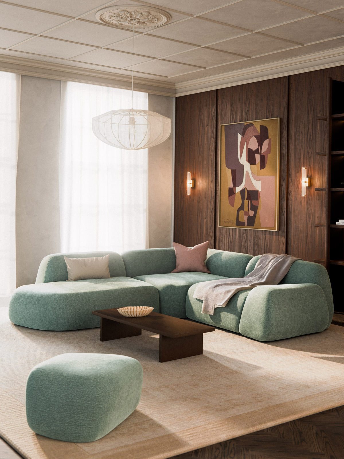 Wolbrenna Modular Corner Sofa (4-Seater) with Chaise Longue