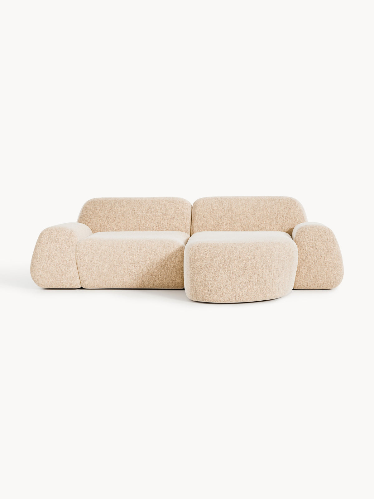 Wolbrenna Modular Corner Sofa, Bouclé, 3-Seater