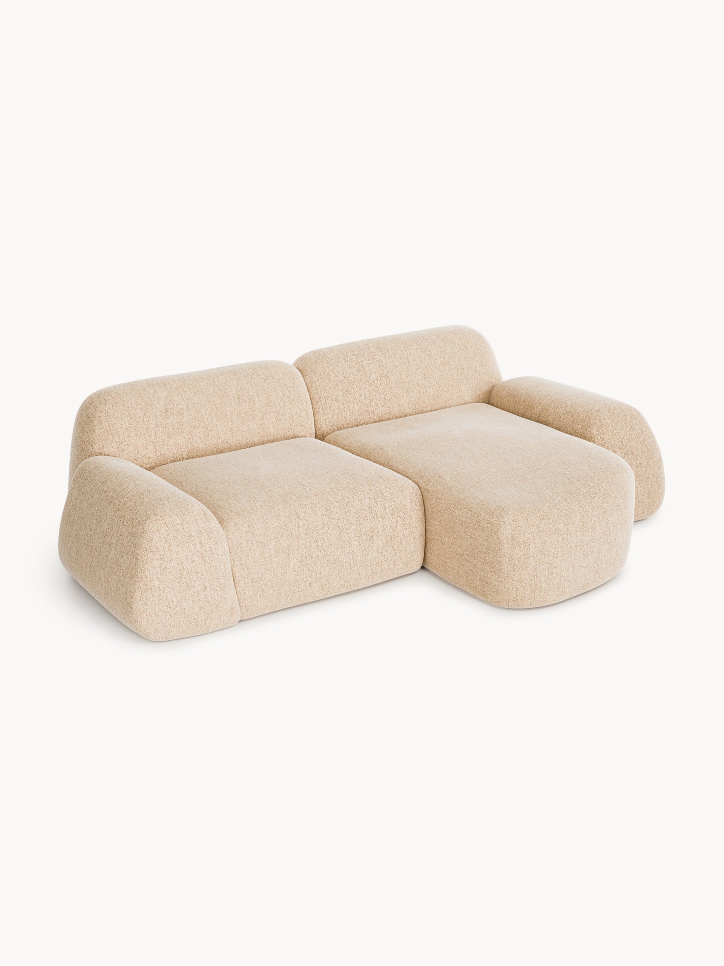 Wolbrenna Modular Corner Sofa, Bouclé, 3-Seater