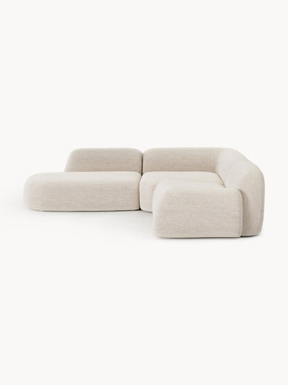 Wolbrenna Modular Corner Sofa in Bouclé (4-Seater) with Chaise Longue