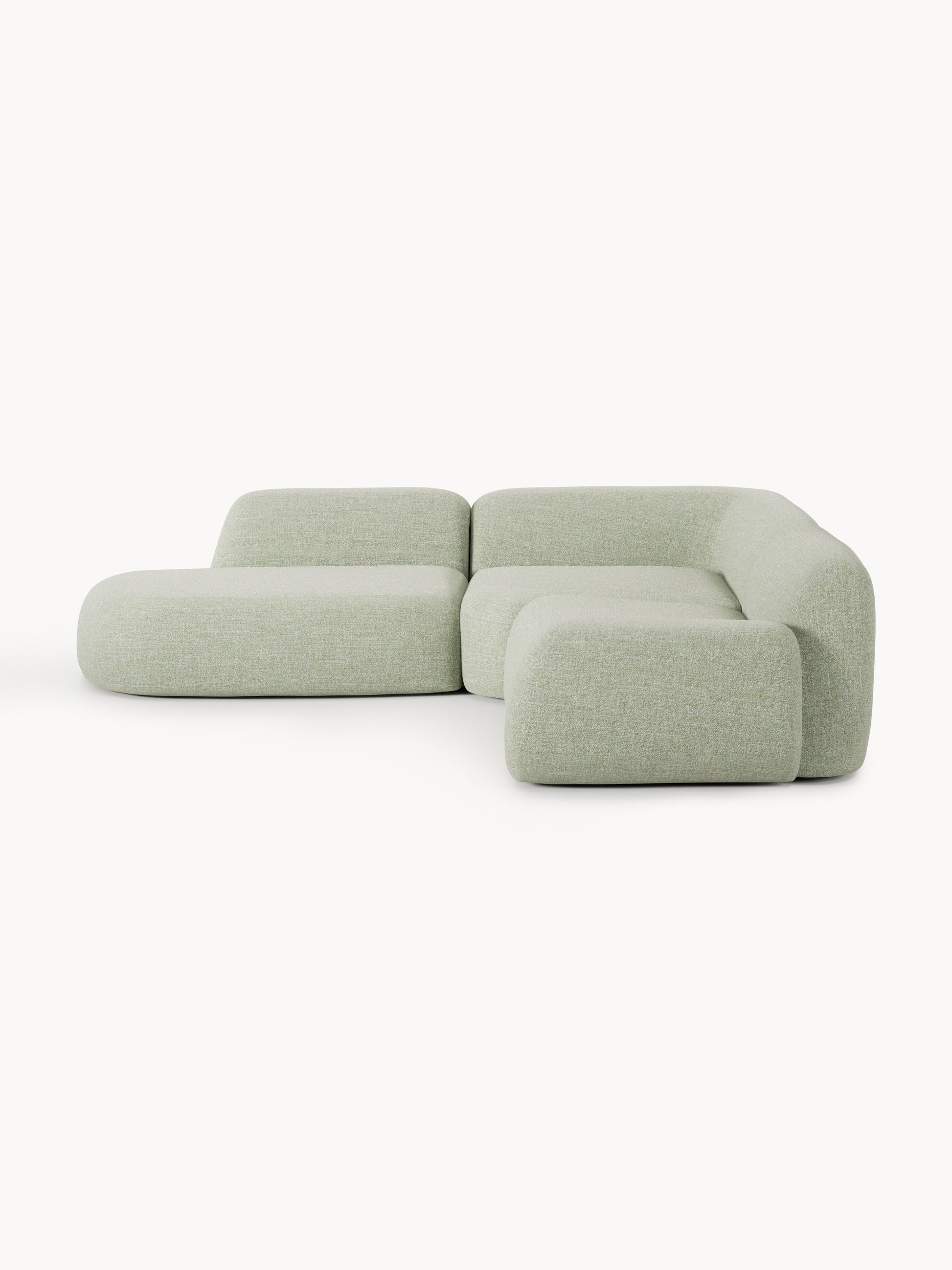Wolbrenna Modular Corner Sofa in Bouclé (4-Seater) with Chaise Longue