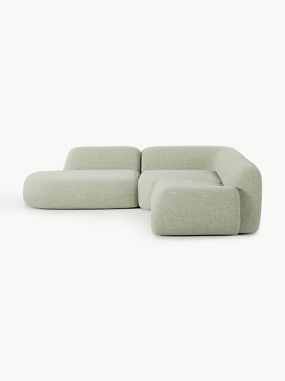 Wolbrenna Modular Corner Sofa in Bouclé (4-Seater) with Chaise Longue
