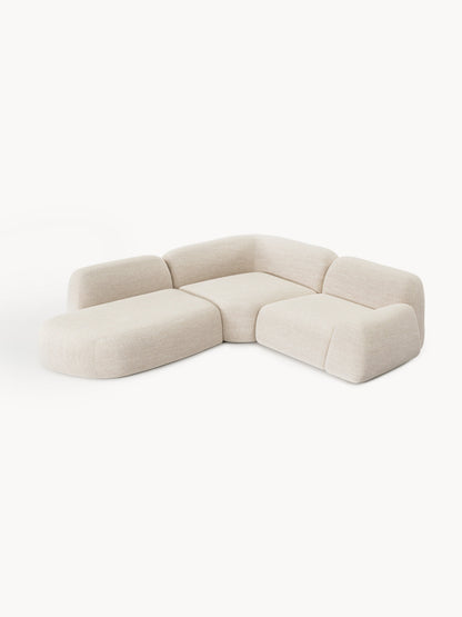 Wolbrenna Modular Corner Sofa in Bouclé (4-Seater) with Chaise Longue