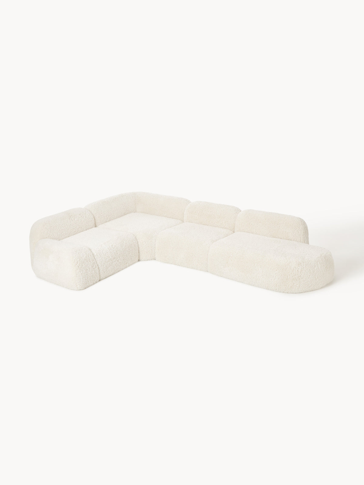 Wolbrenna Modular XL Teddy Corner Sofa with Chaise Longue