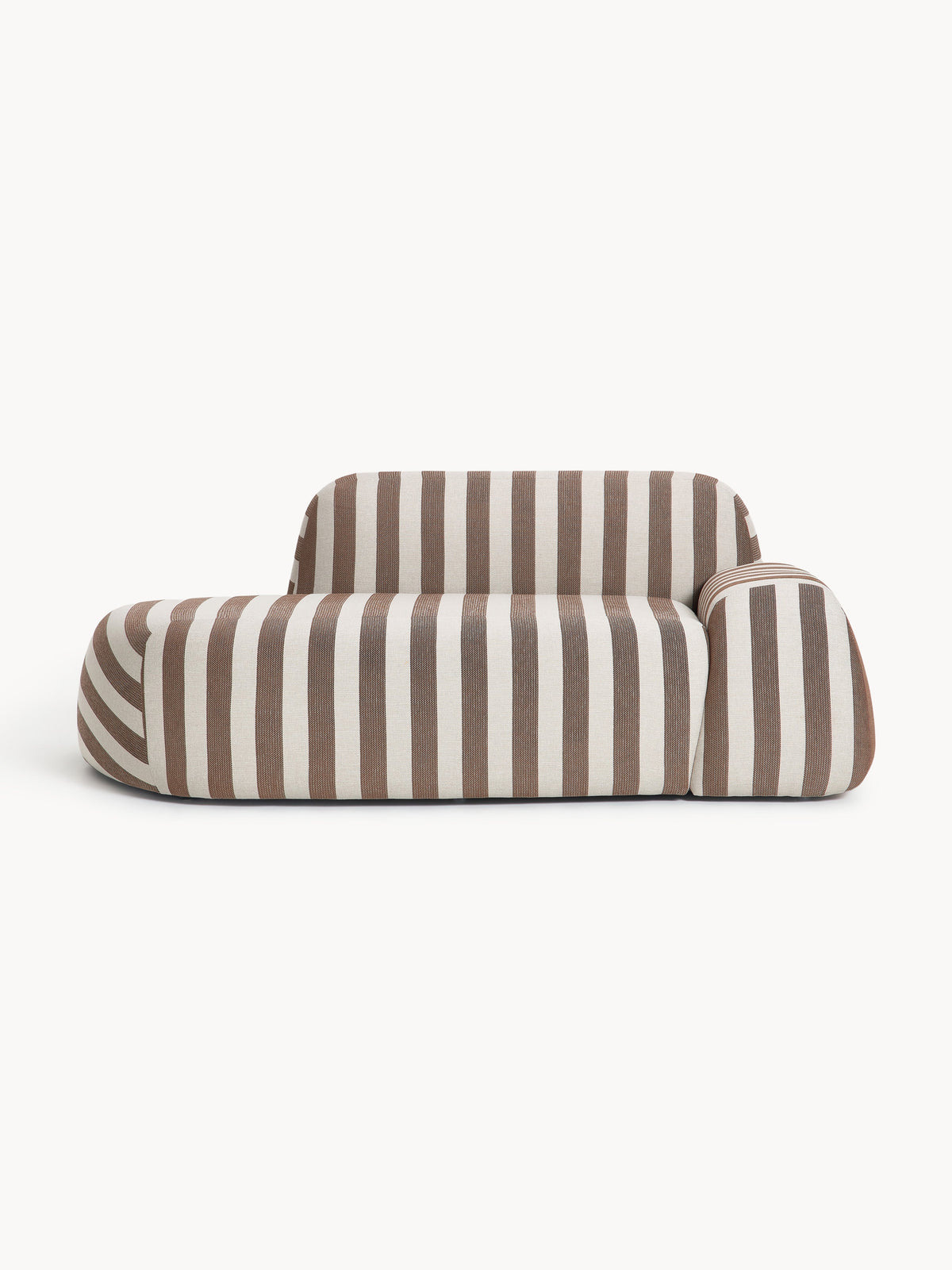 Wolbrenna Striped Sofa (2-Seater) with Chaise Longue