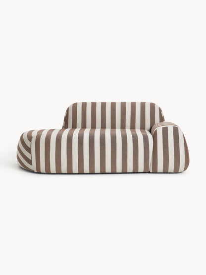 Wolbrenna Striped Sofa (2-Seater) with Chaise Longue