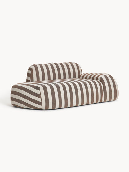 Wolbrenna Striped Sofa (2-Seater) with Chaise Longue