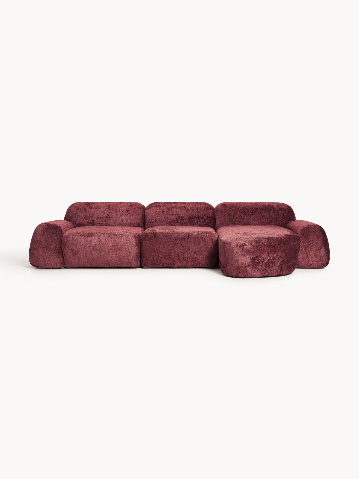 Wolbrenna Teddy Bouclé Modular Corner Sofa (4-Seater)