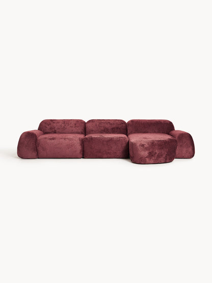 Wolbrenna Teddy Bouclé Modular Corner Sofa (4-Seater)