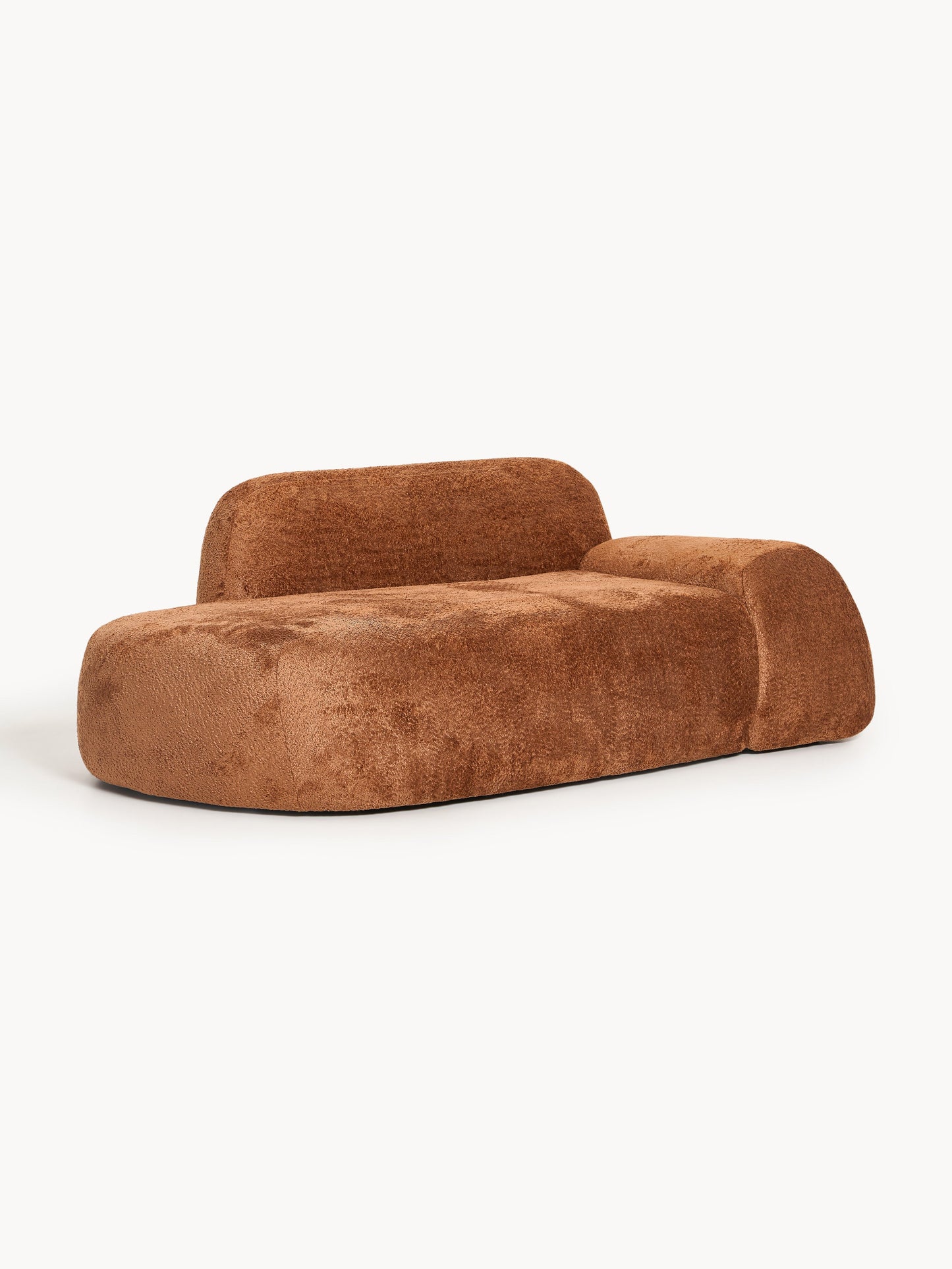 Wolbrenna Teddy Bouclé Sofa (2-Seater) with Chaise Longue