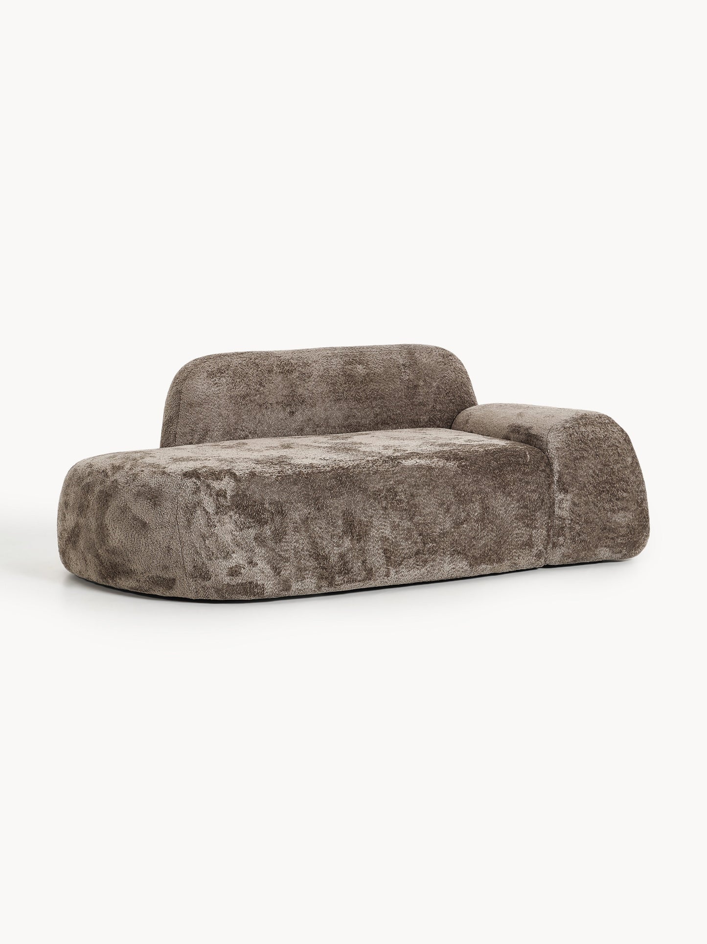 Wolbrenna Teddy Bouclé Sofa (2-Seater) with Chaise Longue